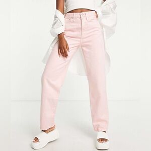 Madewell Baggy Straight Jeans Pink Size 27